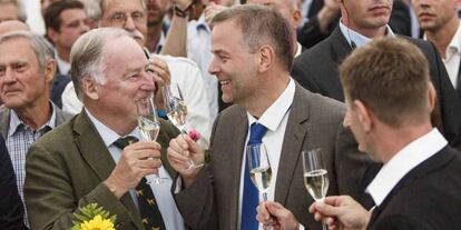 Els dirigents d'AfD Alexander Gauland i Leif-Erik Holm.