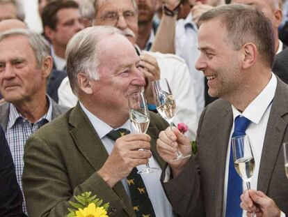 Els dirigents d'AfD Alexander Gauland i Leif-Erik Holm.