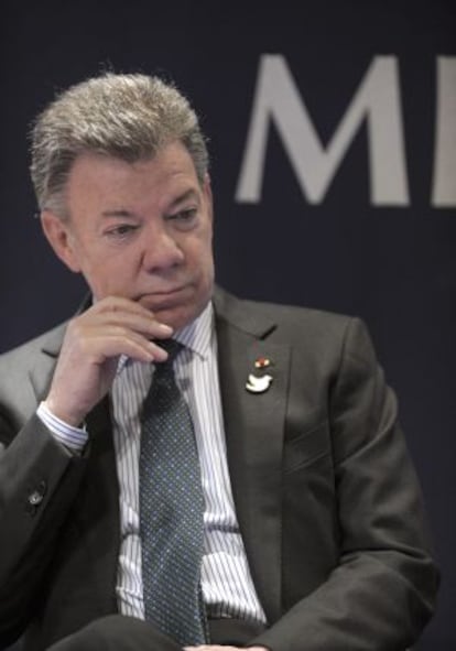 Santos, en un acto en enero.