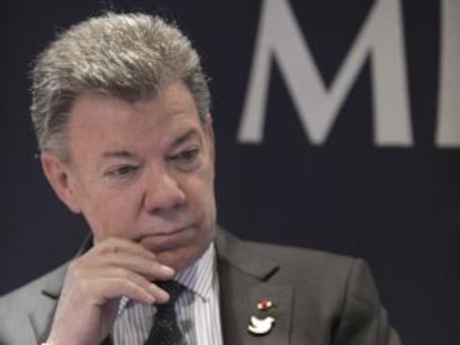 Santos, en un acto en enero.