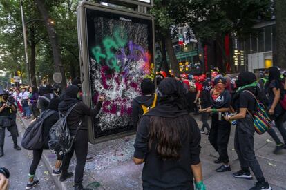 A lo largo de la marcha hubo algunos incidentes.