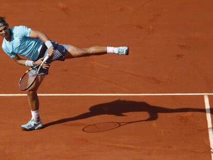 Nadal, durante el partido ante Murray 