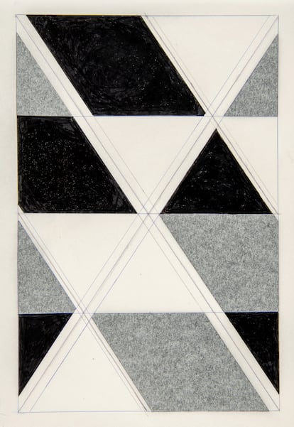 Una obra de la exposición 'El movimiento de la idea' (2025), de Isidoro Valcárcel Medina, en el IVAM de Valencia. Cortesía del artista.