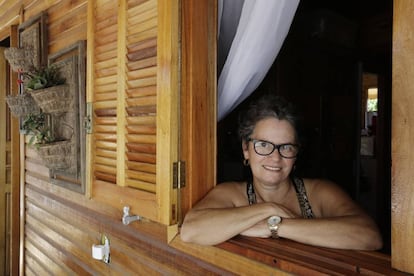 La cuidadora de mayores Ereni Azevedo, en Porto Alegre.