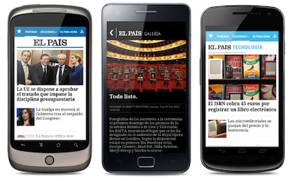 Aplicación de EL PAÍS en Android