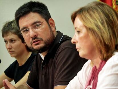 Los diputados de Esquerra Unida Ignacio Blanco y Marga Sanz.