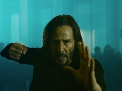 Keanu Reeves , en 'Matrix Resurrections'.