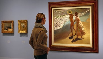 Exposición con obras de Sorolla y Pinazo en la Fundación Bancaja en Valencia.