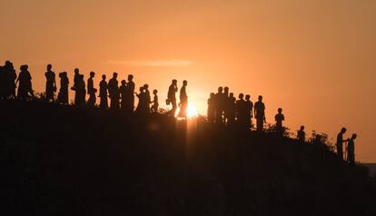 Rohingyas que retornan de Bangladesh a Myanmar en noviembre de 2017. 