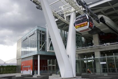 Este teleférico es más una atracción turística que un medio de transporte.