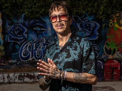 Madrid, Parque Pitillero. Retrato al DJ Profesor Ángel Dust, con motivo de la publicación del libro en el que cuenta su encarcelamiento en Panamá por tráfico de cocaina.