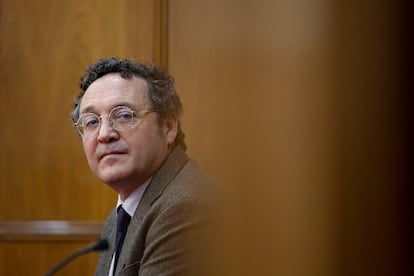 El fiscal general del Estado, Álvaro García Ortiz, durante la inauguración del curso selectivo de la 63ª promoción de acceso a la carrera fiscal.