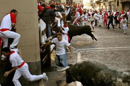 Peligroso encierro en San Fermín