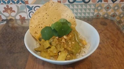 Toma curry vegano