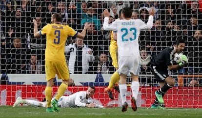 La carrera de Buffon en la Liga de Campeones se acabó con toda probabilidad en el estadio Santiago Bernabéu, con una expulsión en el minuto 93 por sus duras protestas al colegiado, después de que este pitara el penalti al Madrid que acabaría con la soñada remontada de los turineses.