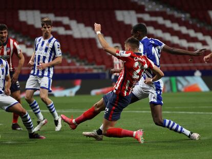 Carrasco marca el primer gol del Atlético