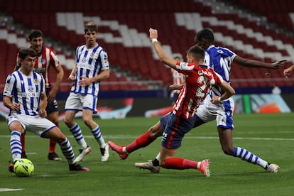 Carrasco marca el primer gol del Atlético