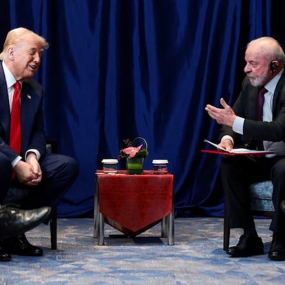 Donald Trump and Brazilian President Lula da Silva during their meeting at the Association of Southeast Asian Nations (ASEAN) summit last October in Kuala Lumpur.