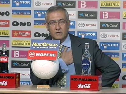 Manzano: "Ha sido uno de los partidos más completos del Mallorca"