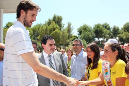 Pau Gasol, ayer en L&#39;Alfàs del Pi.