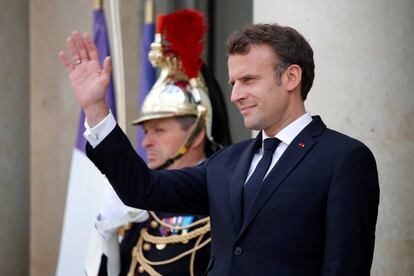 El presidente francés, Emmanuel Macron, en el Elíseo el 29 de mayo de 2019.