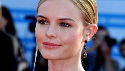 Kate Bosworth, una actiz con  hetorocromía, en el festival de cine de Deaville. 