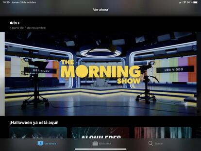 Apple TV+ en un iPad Pro.