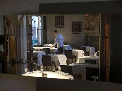 Comedor del renovado restaurante Aspen, en La Moraleja (Madrid). 