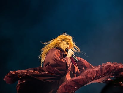 Florence and The Machine, que estarán en 2023 en el BBK Live y Cala Mijas, en su actuación en Mad Cool en 2022.