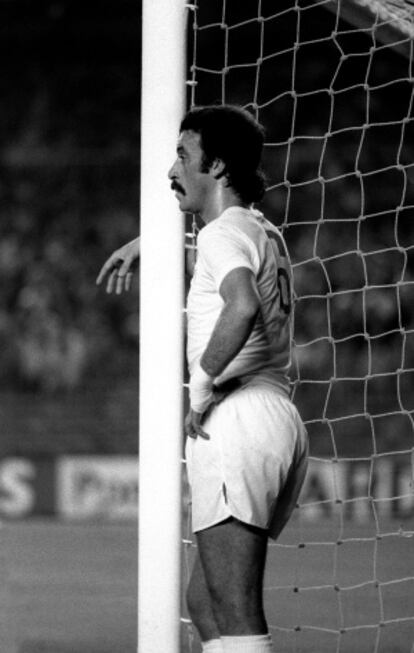 Del Bosque, durante su etapa de jugador en el Real Madrid.