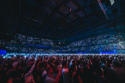 Imagenl de Movistar Arena (Madrid), el 23 de febrero durante el concierto de Amaia. 