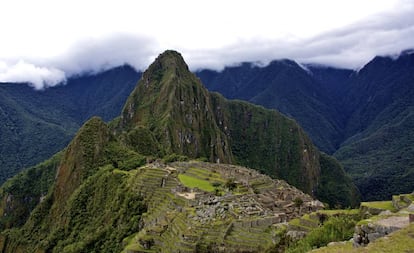 Panorâmica da cidadela inca de Machu Picchu, no Peru.