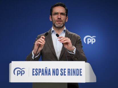 El vicesecretario de Cultura y Sociedad Abierta y portavoz del PP, Borja Sémper.