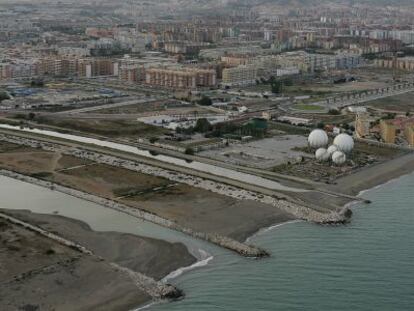 Vista aérea de la zona donde se ubicaba la central térmica de Málaga.