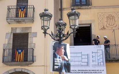 Obras en el Ayuntamiento de Amer.