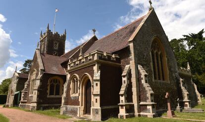 La iglesia de St Mary Magdalene en Sandringham donde se celebra el bautismo.