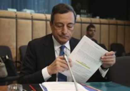 El presidente del Banco Central Europeo (BCE), Mario Draghi. 