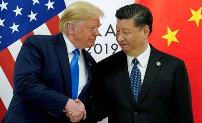 Donald Trump y Xi Jinping durante su encuentro en la cumbre del G20 en junio.