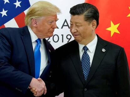 Donald Trump y Xi Jinping durante su encuentro en la cumbre del G20 en junio.