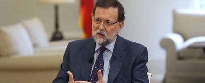 El presidente del Gobierno, Mariano Rajoy, en una entrevista con Efe.