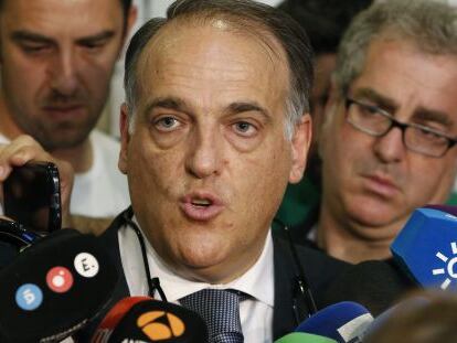 Javier Tebas, presidente de la LFP. 