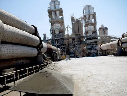 La planta de la cementera Cemex en Toledo