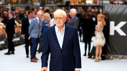 Michael Caine, a la llegada al estreno en Londres de 'Rey de ladrones' en septiembre de 2018.