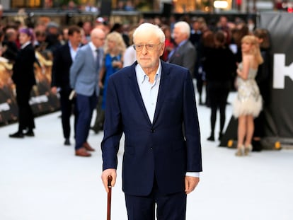 Michael Caine, a la llegada al estreno en Londres de 'Rey de ladrones' en septiembre de 2018.