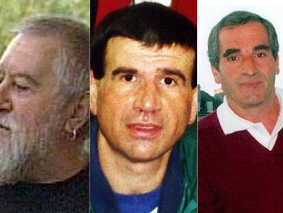 De izquierda a derecha: Jon Agirre Agiriano, Fernando de Luis Astarloa y José Javier Zabaleta.