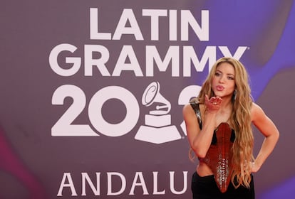 Sevilla 16/11/23 gala de los Premios Grammy Latinos 2023 Alfombra Roja Oficial,  Shakira  foto. Paco Puentes