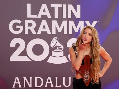 Sevilla 16/11/23 gala de los Premios Grammy Latinos 2023 Alfombra Roja Oficial,  Shakira  foto. Paco Puentes