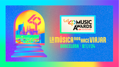 Cartel promocional de Los40 Music Awards Santander 2024.