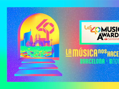 Cartel promocional de Los40 Music Awards Santander 2024.