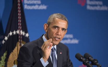 El presidente Barack Obama en la Business Roundtable